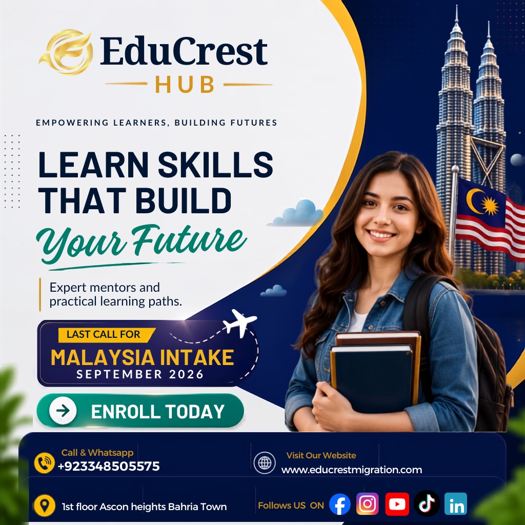 Educational Consultancy Social Media Design – EduCrest Hub